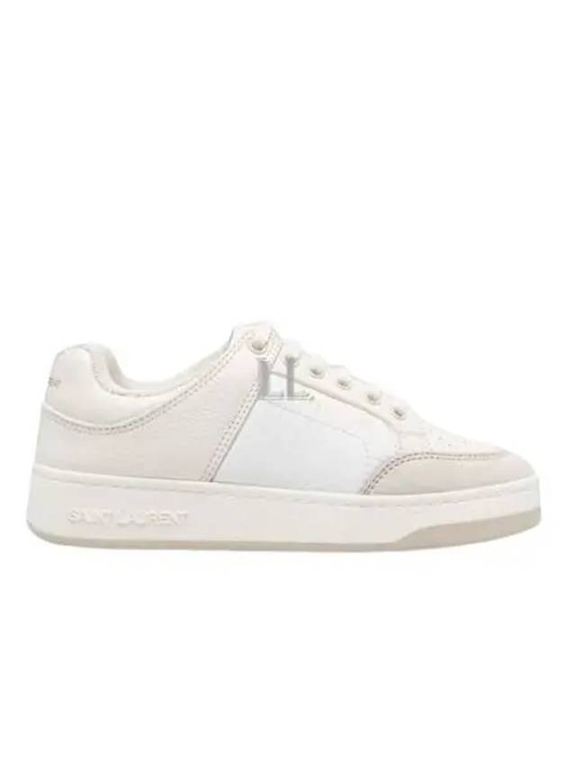 Logo Print Low Top Sneakers White - SAINT LAURENT - BALAAN 2