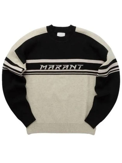 Colby Logo Knit Top Dark Plum - ISABEL MARANT - BALAAN 2