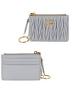 Matelasse zipper card wallet Perla - MIU MIU - BALAAN 2