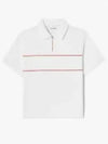 Women s half zip up short sleeve sweatshirt OFFWHITE off white - LACOSTE - BALAAN 2