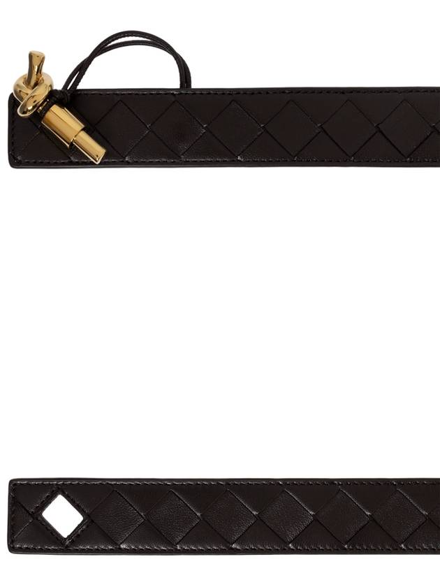 Bottega Veneta Leather Belt, Women's, Black - BOTTEGA VENETA - BALAAN 4