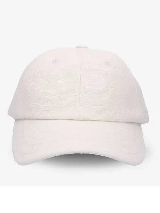 La Casquette Embroidered Logo Signature Ball Cap White - JACQUEMUS - BALAAN 2