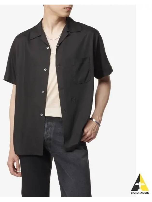 Twill Vacation Short Sleeve Shirt Black - MAISON MARGIELA - BALAAN 2