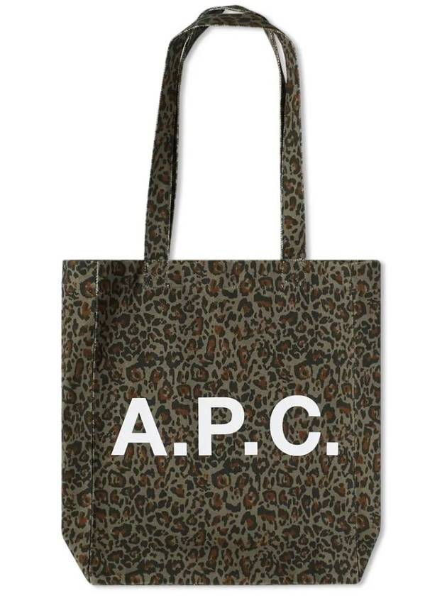 Roux Leopard Print Tote Bag Khaki - A.P.C. - BALAAN 3