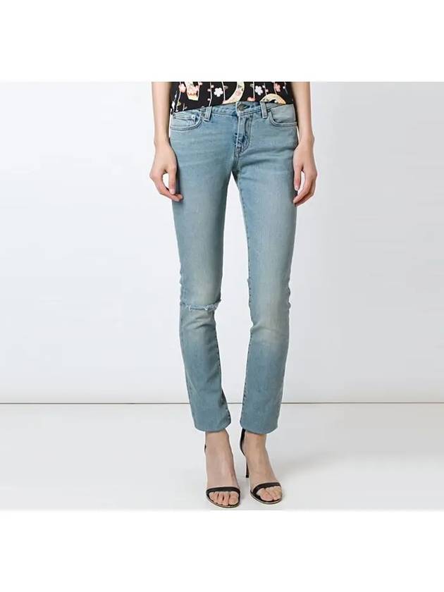 Slim Light Blue Washing Dis Jeans 403998 Y477K 4400 - SAINT LAURENT - BALAAN 3