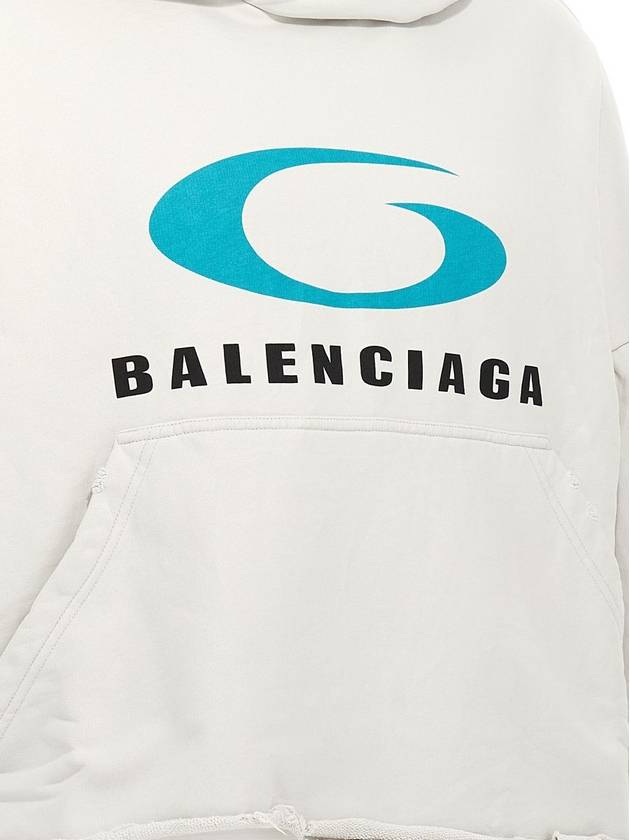 Balenciaga 'Loop Sports Icon' Cropped Hoodie - BALENCIAGA - BALAAN 4