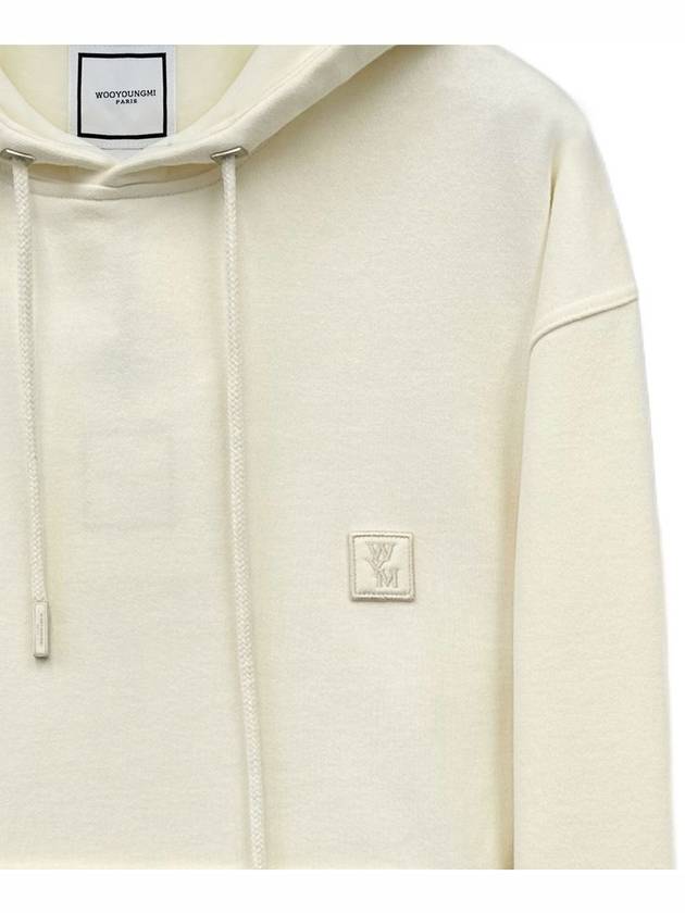 Ivory Swaying Flower Hooded Sweatshirt W243TS36724I - WOOYOUNGMI - BALAAN 4