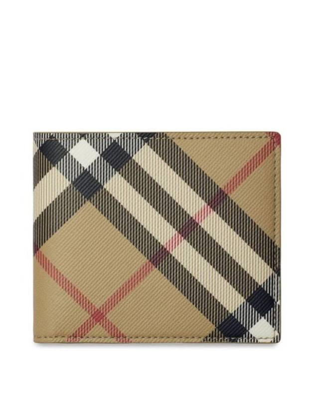 Check Half Wallet Beige - BURBERRY - BALAAN 2