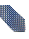 Hoopoe Print Silk Tie Blue - SALVATORE FERRAGAMO - BALAAN 6