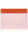 Polished Leather T Card Wallet Pink - TORY BURCH - BALAAN 4