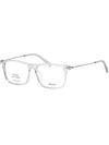 Titanium Glasses Frame BY5057D 020 Transparent Square Horn Frame Asian Fit - BALLY - BALAAN 7