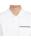 RWB Pocket Interlock Cotton Short Sleeve Polo Shirt White - THOM BROWNE - BALAAN 7