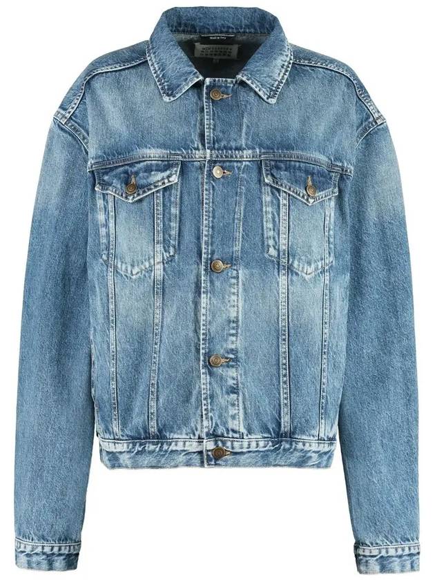 Oversized Denim Jacket Light Blue - MAISON MARGIELA - BALAAN 3