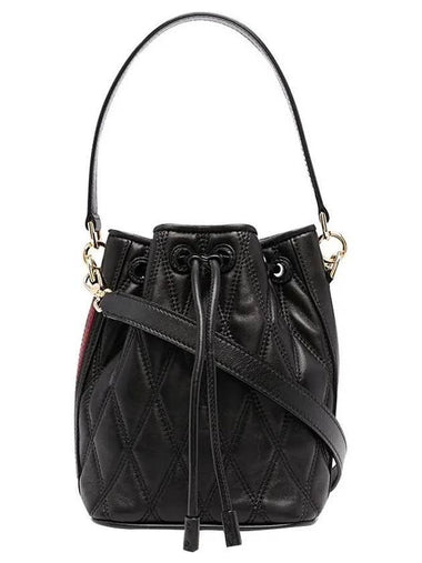 Donae Leather Bucket Bag Black - BALLY - BALAAN 1