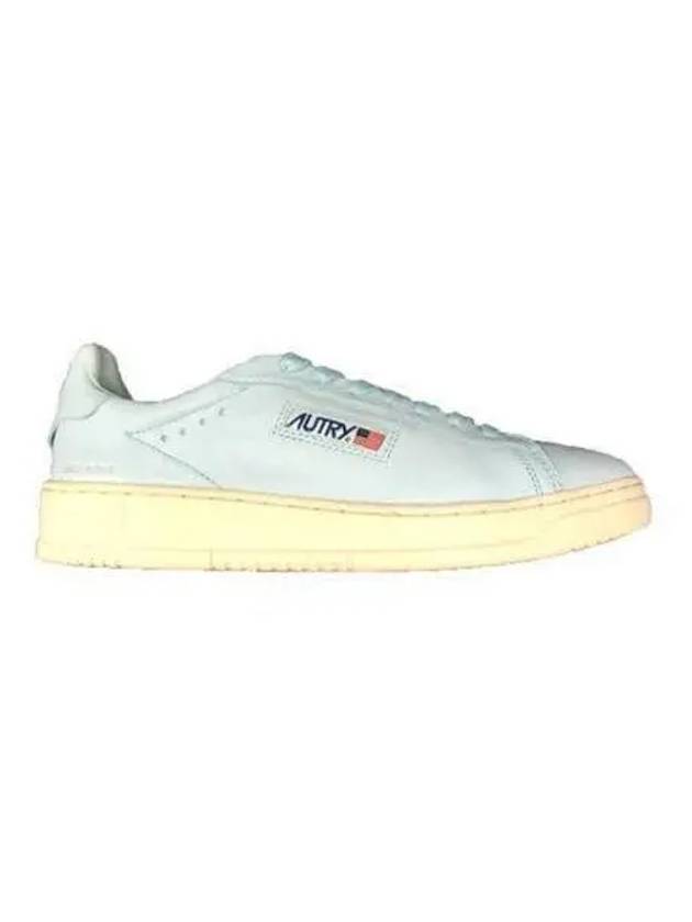 Dallas Leather Low Top Sneakers Light Blue - AUTRY - BALAAN 1