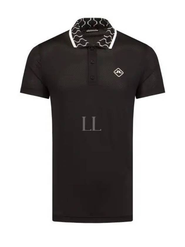 Glen Regular Fit PK Shirt Black - J.LINDEBERG - BALAAN 2