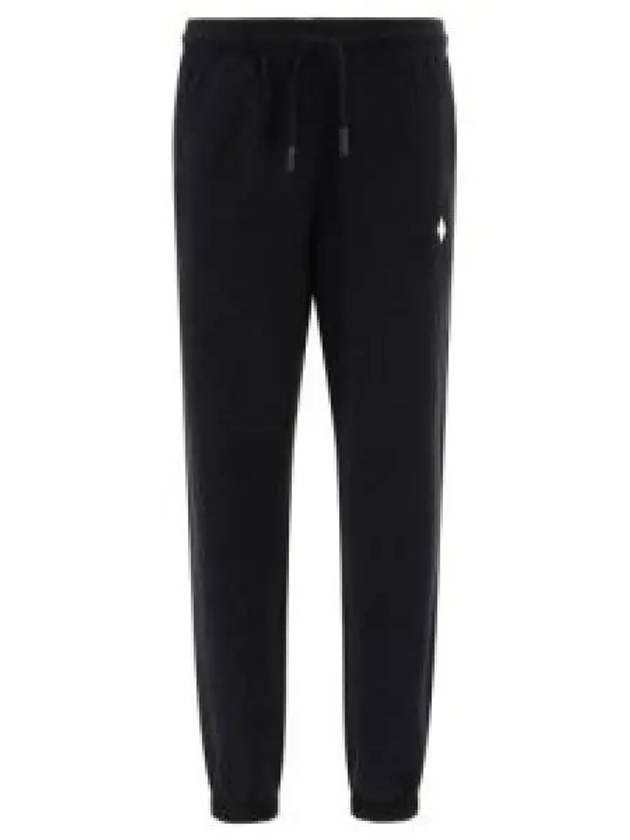 Cross Relaxed Drawstring Track Pants Black - MARCELO BURLON - BALAAN 2