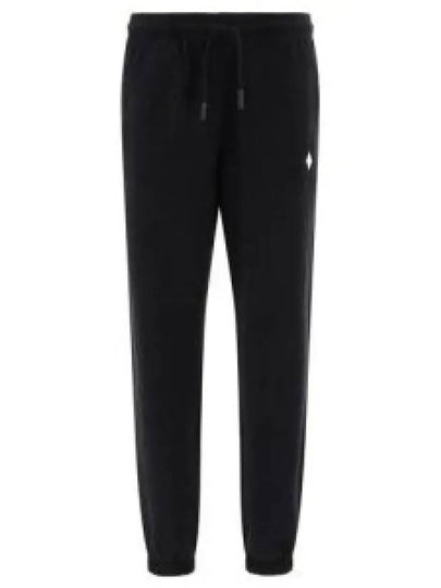 Cross Relaxed Drawstring Track Pants Black - MARCELO BURLON - BALAAN 2