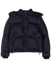 Women's Suit Short Padded Jacket Navy - LORO PIANA - BALAAN.