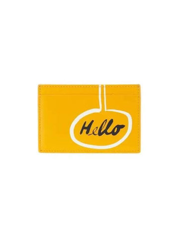 PS lettering graphic card wallet yellow - PAUL SMITH - BALAAN 1