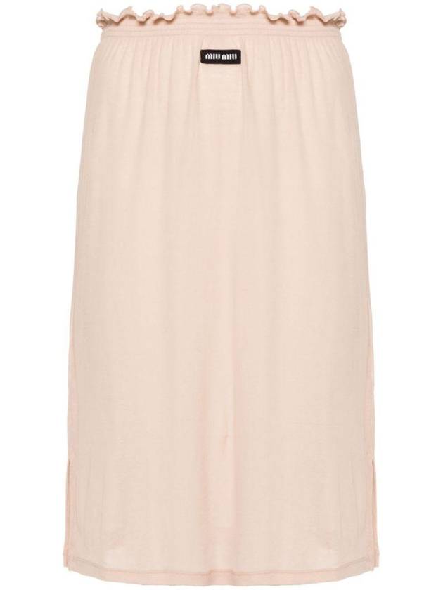 Miu Miu Jersey Midi Skirt - MIU MIU - BALAAN 1