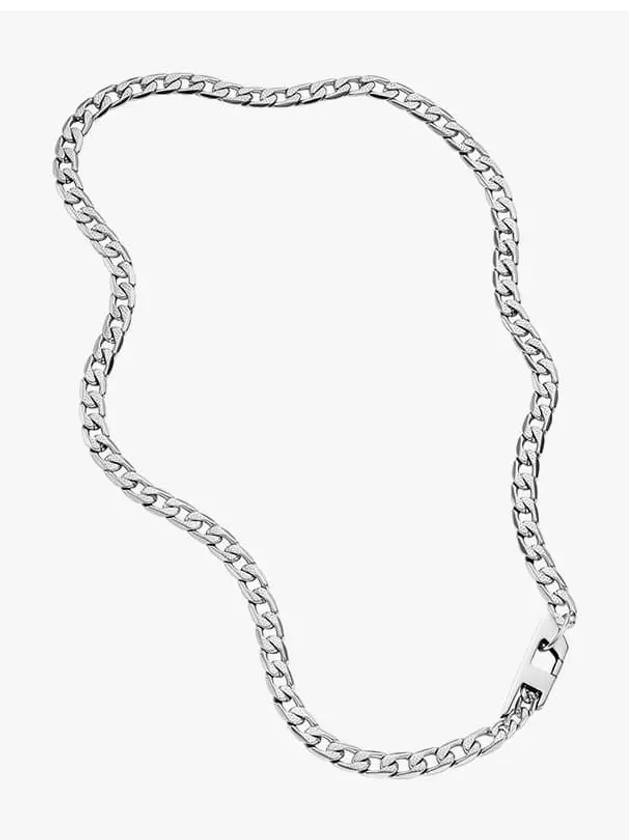 Chain Stainless Steel Necklace Silver - DIESEL - BALAAN 4