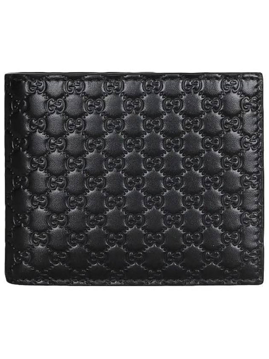 Micro GG Ssima Bifold Wallet Black - GUCCI - BALAAN 1