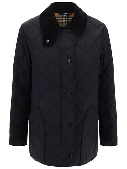 Diamond Quilted Thermoregulated Barn Jacket Black - BURBERRY - BALAAN 2