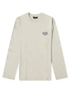 Men's Oliver Logo Long Sleeve T-Shirt Ecru - A.P.C. - BALAAN 1