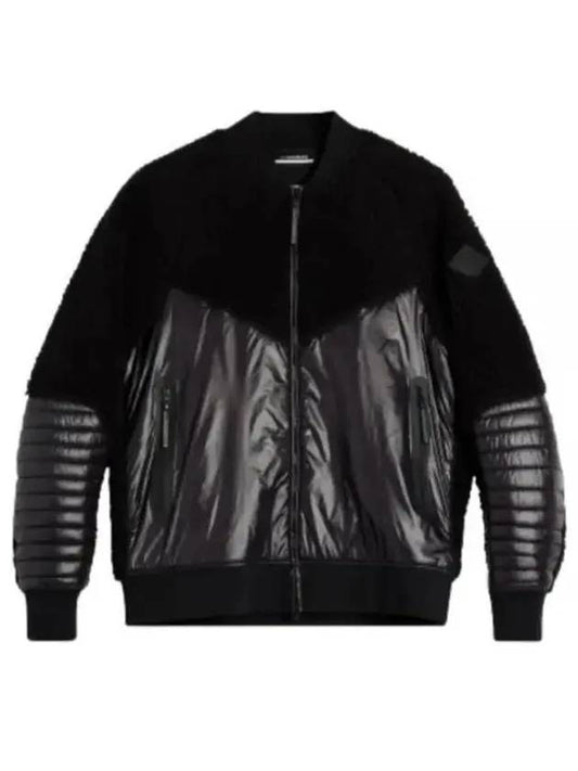 Men's Pile Hybrid Jacket Black - J.LINDEBERG - BALAAN 1