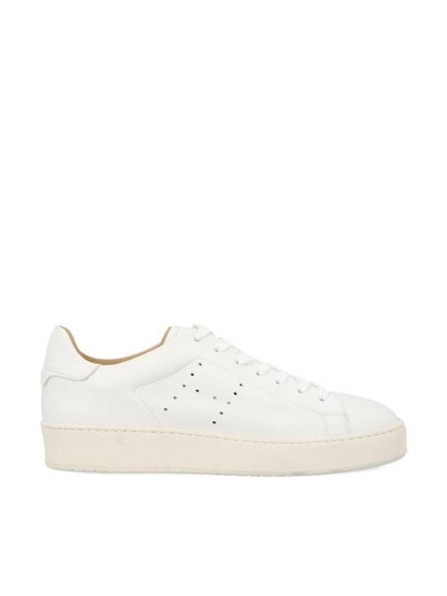 Hogan H672 Smooth Leather Low Top Sneakers White - HOGAN - BALAAN 1