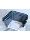 Saddle Lotus Wallet Blue  Oblique Jacquard - DIOR - BALAAN 4