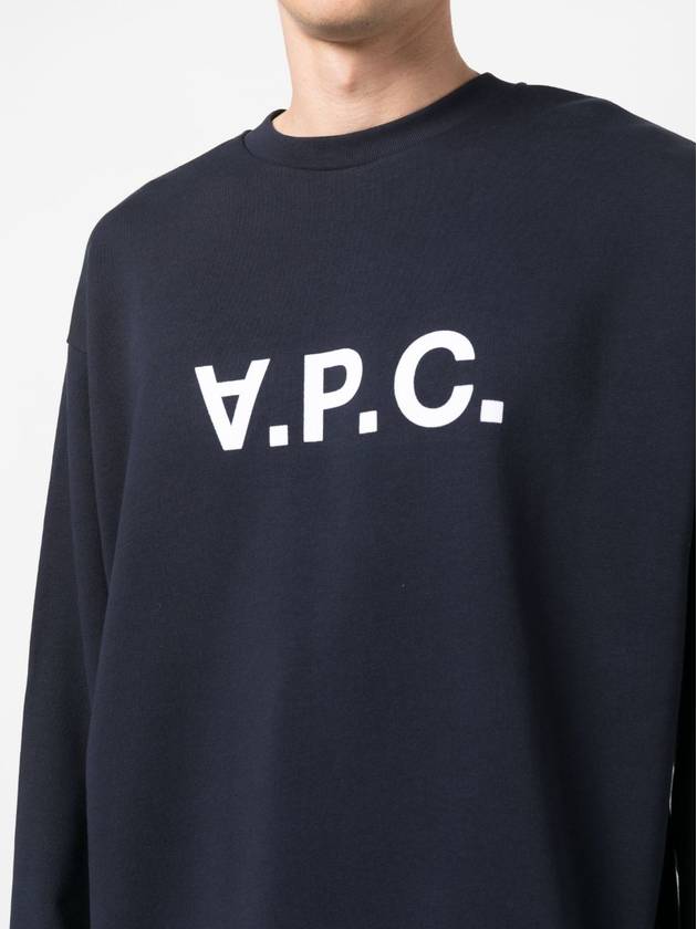 Eliot Logo Sweatshirt Navy - A.P.C. - BALAAN 5