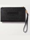 Cassandre Matelasse Large Zipped Clutch Bag Black - SAINT LAURENT - BALAAN 4