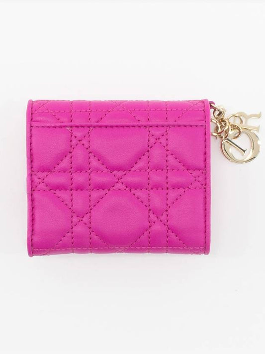 Lady Lotus Hot Pink Half Wallet S0181ONMJ - DIOR - BALAAN 2