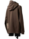 Felpa Chiusa Cappuccio Garment-Dye Hooded Anorak Brown - TEN C - BALAAN 4