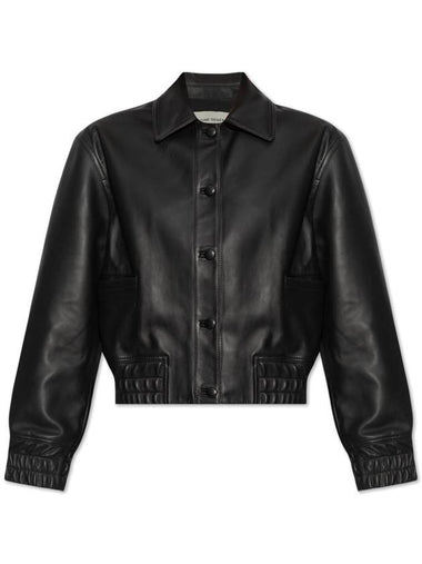 Officine Generale Leather Jacket, Women's, Black - OFFICINE GENERALE - BALAAN 1