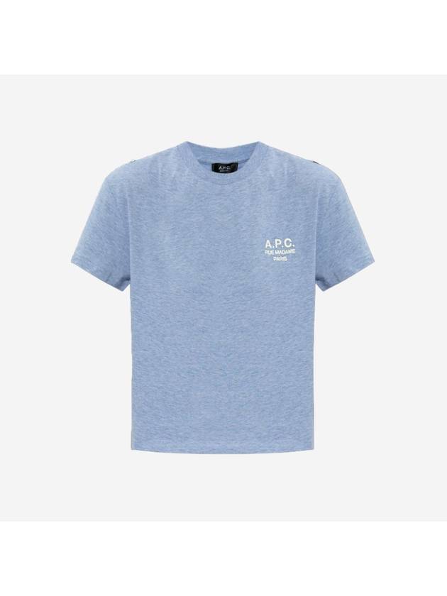 Boxy Rue Madame Short Sleeve T-Shirt Navy - A.P.C. - BALAAN 2