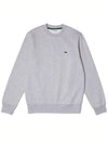 Logo Patch Crewneck Sweatshirt Grey - LACOSTE - BALAAN 2