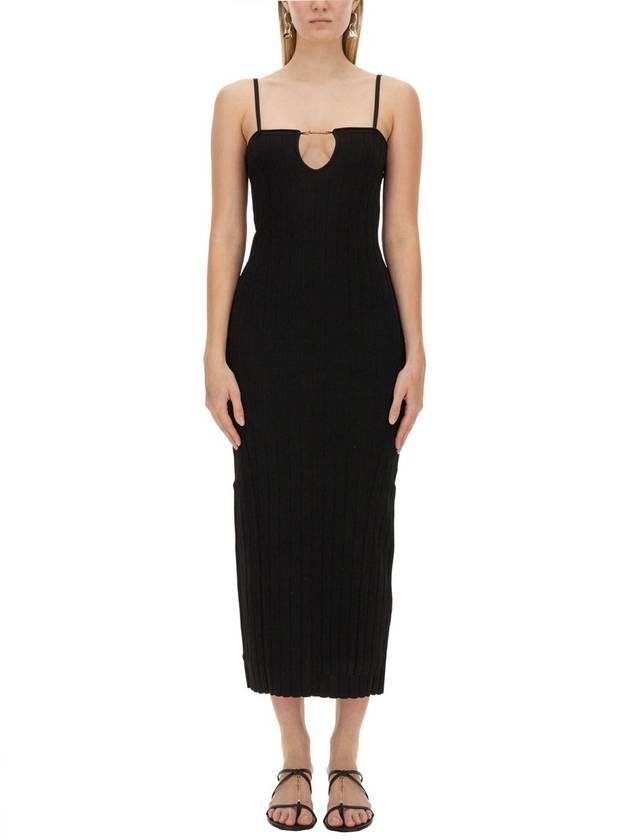 Midi Dress 241KN358 2355 990 BLACK - JACQUEMUS - BALAAN 2