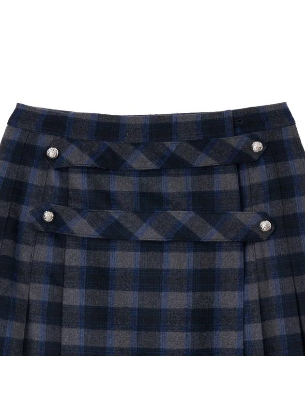 RS9seoul 100 wool high waist CD pleated skirt - RS9SEOUL - BALAAN 4