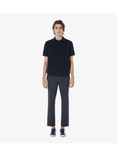 Men s Micro Pattern Chinos Navy - LACOSTE - BALAAN 1