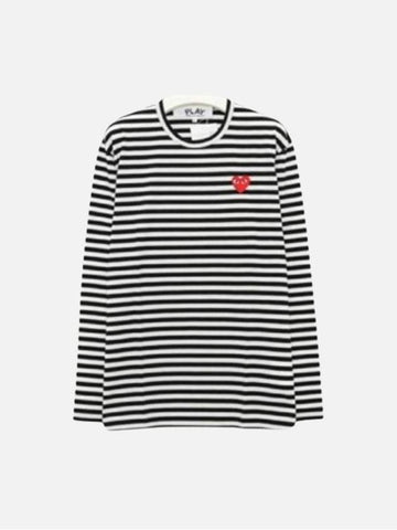 Unisex striped long sleeve t shirt P1T164 BLACKWHITE - COMME DES GARCONS - BALAAN 1