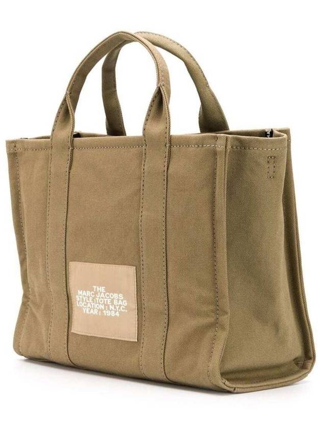 Logo Medium Canvas Tote Bag Slate Green - MARC JACOBS - BALAAN 3