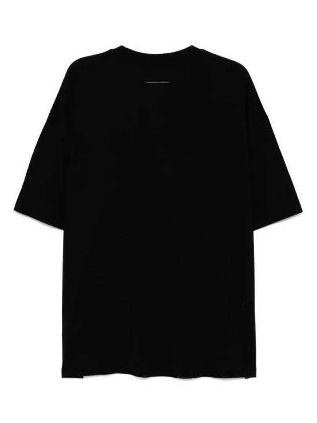 Logo Print Short Sleeve T-Shirt Black - MAISON MARGIELA - BALAAN 3