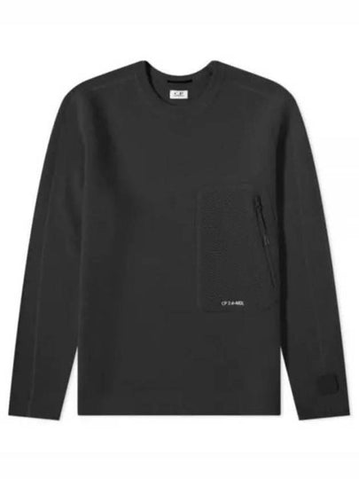 Pocket Zipper Wool Knit Top Light Black - CP COMPANY - BALAAN 2