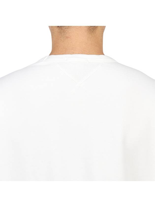 Garment Dyed Cotton Jersey Sweatshirt White - TEN C - BALAAN 8