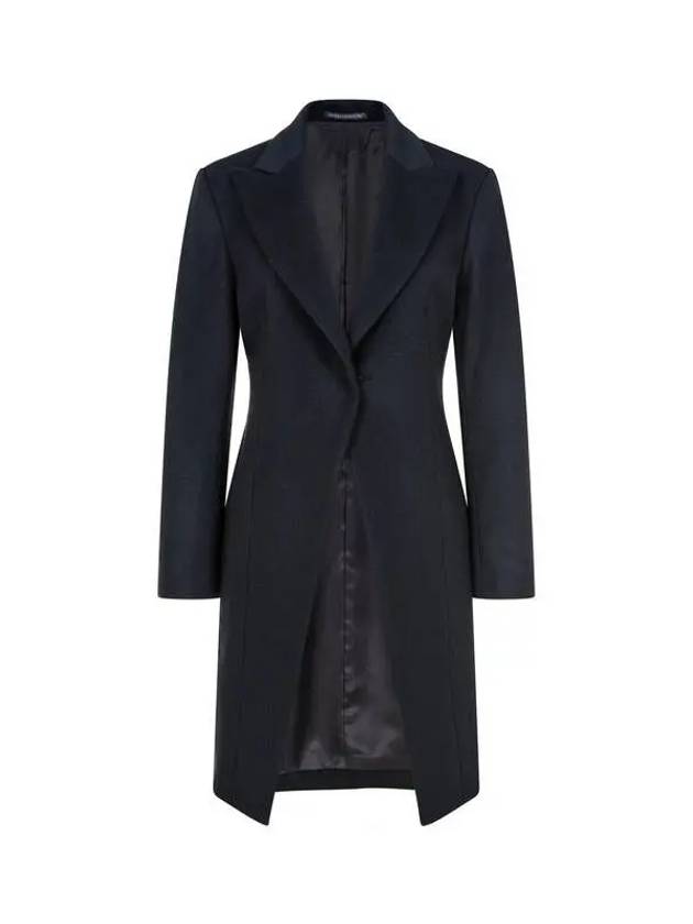 FEMME Cashmere Wool Hidden One Button Jacket Black 271430 - YOHJI YAMAMOTO - BALAAN 1