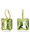 Millenia Crystal Drop Earrings Gold Green - SWAROVSKI - BALAAN 2