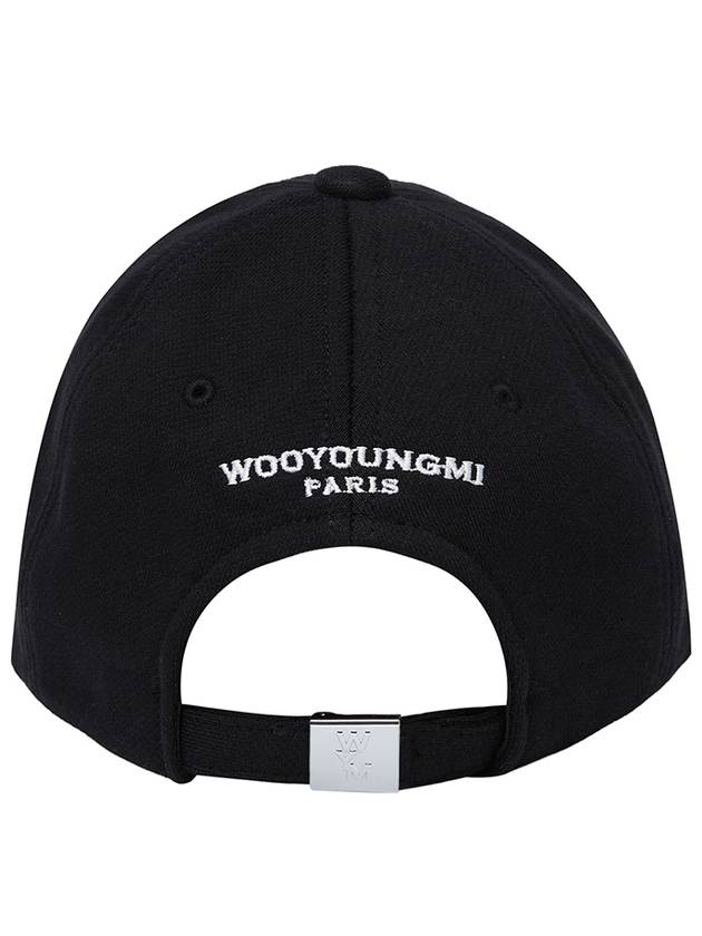 WYM Embroidered Logo Ball Cap Black - WOOYOUNGMI - BALAAN 4